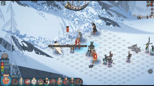 During the journey, the caravan will run into a blocked passage - Road to Old Ford | Chapter 13 - Chapter 13 - The Banner Saga 2 Game Guide