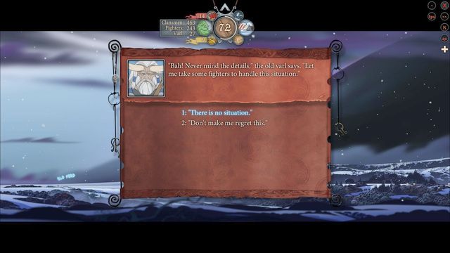 Another decision regards events before you enter Old Ford - Road to Old Ford | Chapter 13 - Chapter 13 - The Banner Saga 2 Game Guide