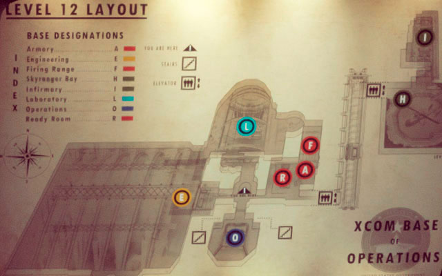 A - Armory - Map of the Bureau - The Bureau: XCOM Declassified - Game Guide and Walkthrough