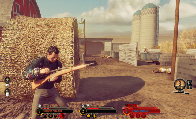 Hay is bulletproof, you can hide behind it. - Operation: Guardian - Walkthrough - The Bureau: XCOM Declassified - Game Guide and Walkthrough