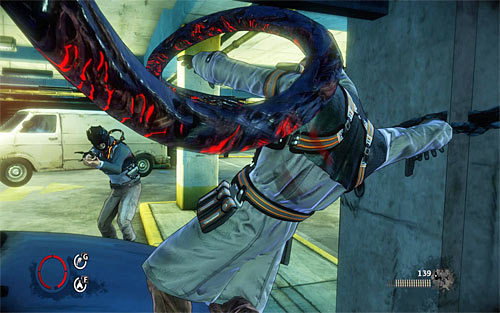 After destroying the reflector, you can join the fight - Home Invasion - p. 1 - Walkthrough - The Darkness II - Game Guide and Walkthrough