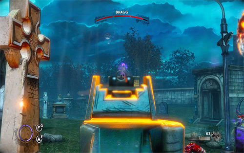 Soon you'll join new fights and during them it is good to hide behind shield pulled out from the crypts along your way - Saying Goodbye - p. 1 - Walkthrough - The Darkness II - Game Guide and Walkthrough