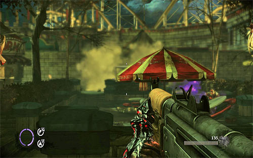 Soon after Jenny disappears and you approach a plush teddy bear lying on the ground, the battle begins - Fun and Games - p. 2 - Walkthrough - The Darkness II - Game Guide and Walkthrough