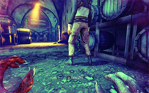 Now return to the earlier part of this room and go to the right - Rat in a Maze - p. 1 - Walkthrough - The Darkness II - Game Guide and Walkthrough