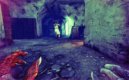 Now you have to surprise from behind the last guard with a reflector - Rat in a Maze - p. 2 - Walkthrough - The Darkness II - Game Guide and Walkthrough