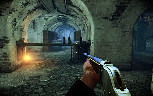 Third group of enemies can be encountered after approaching the counter shown on the above screen - Rat in a Maze - p. 3 - Walkthrough - The Darkness II - Game Guide and Walkthrough