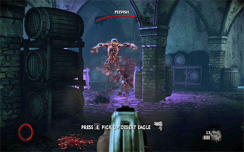 As mentioned before, Peevish has some Darkness powers and first of all he will be sending darklings on you (usually in pairs) - Rat in a Maze - p. 3 - Walkthrough - The Darkness II - Game Guide and Walkthrough