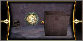 The second seal is in another niche a little bit ahead, behind a cardboard box - Temple Church - Walkthrough - The Da Vinci Code Game Guide & Walkthrough
