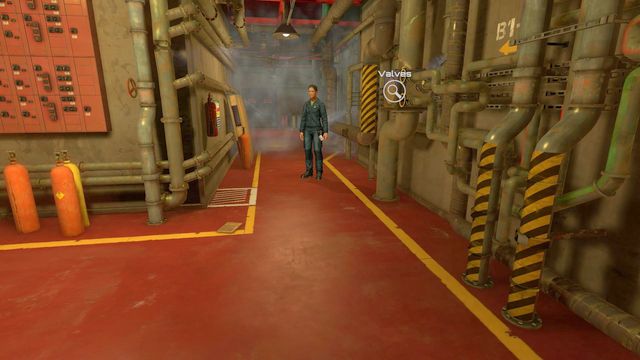 After you exit the elevator, follow the corridor into the further part of the room - Chapter 3 - Walkthrough - The Descendant - Game Guide and Walkthrough