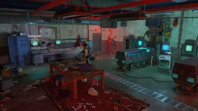 After you restore the power supply, approach the computer shown in the above screenshot, which will start a cutscene - Chapter 4 - Walkthrough - The Descendant - Game Guide and Walkthrough