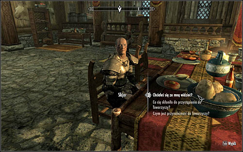 Depending on time of the day, you can find Skjor in the main chamber of the Jorrvaskr sanctuary (screen above) or in the living quarters in Jorrvaskr - Proving Honor - p. 1 - The Companions quests - The Elder Scrolls V: Skyrim Game Guide