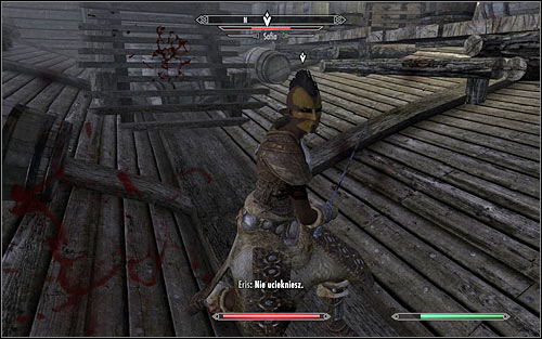 Best solution is to start conversation with Safia and inform her, that youre here to fulfill a contract - Side Contract: Kill Safia - The Dark Brotherhood quests - The Elder Scrolls V: Skyrim Game Guide