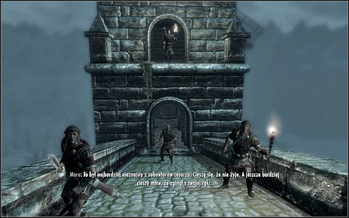 You should find yourself on the large bridge - To Kill an Empire - The Dark Brotherhood quests - The Elder Scrolls V: Skyrim Game Guide