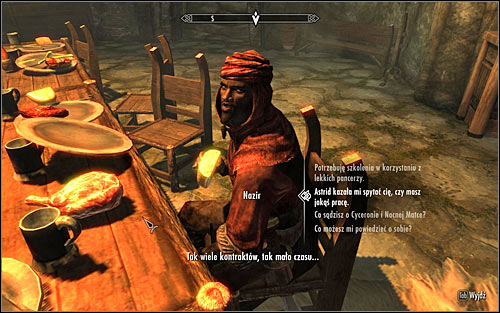 Look for Nazir in the Dark Brotherhoods Sanctuary and ask him for new contracts (screen above) - Whispers in the Dark - The Dark Brotherhood quests - The Elder Scrolls V: Skyrim Game Guide