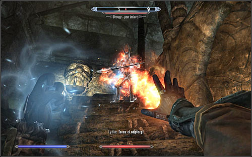 Save your game and only afterwards enter the southern room - Under Saarthal - p. 2 - College of Winterhold quests - The Elder Scrolls V: Skyrim Game Guide