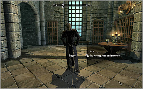 Turn around and try getting out of the Arcanaeum and you should come across Ancano, who Faralda might have spoken to you about (screen above) - Hitting the Books - p. 1 - College of Winterhold quests - The Elder Scrolls V: Skyrim Game Guide
