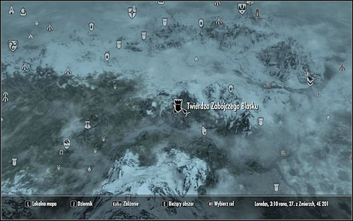 Leave the College and open the world map - Hitting the Books - p. 1 - College of Winterhold quests - The Elder Scrolls V: Skyrim Game Guide