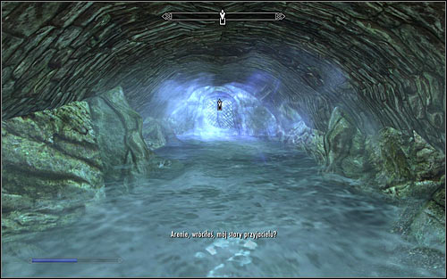 Both paths lead to the mentioned flooded corridor - Staff of Magnus - p. 2 - College of Winterhold quests - The Elder Scrolls V: Skyrim Game Guide