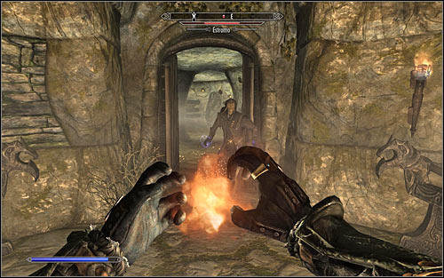 Move the bolt and open the new door - Staff of Magnus - p. 3 - College of Winterhold quests - The Elder Scrolls V: Skyrim Game Guide