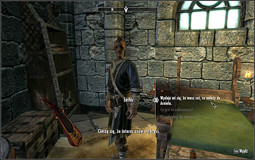Enthir can be usually found onside one of the rooms at the Hall of Attainment - Arniels Endeavor - p. 1 - College of Winterhold quests - The Elder Scrolls V: Skyrim Game Guide