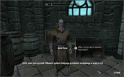 With the fourth quest, you will probably have to wait around two days - Arniels Endeavor - p. 2 - College of Winterhold quests - The Elder Scrolls V: Skyrim Game Guide