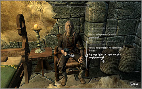 In order to activate this quest, you will have to find the mage known as Tolfdir and ask if he can teach you anything more regarding Alteration (screen above) - Alteration Ritual Spell - College of Winterhold quests - The Elder Scrolls V: Skyrim Game Guide