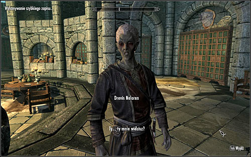 Find Drevis Neloren (screen above) who should be travelling through various College rooms, including the main square, Hall of the Elements and Arcanaeum - Miscellaneous: Out of Balance - College of Winterhold quests - The Elder Scrolls V: Skyrim Game Guide