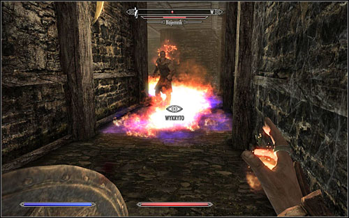 After dealing with the human torch, you can head down to reach Aringoths safe (screen below) - Loud and Clear - Thieves Guild quests - The Elder Scrolls V: Skyrim Game Guide
