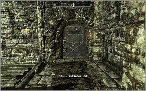Approach the marked cell (screen above) to initiate a conversation with Esbern - Finding Esbern | A Cornered Rat - A Cornered Rat - The Elder Scrolls V: Skyrim Game Guide