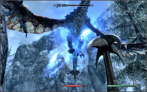 Take care of the dragon only after eliminating all the Draugrs, so that they wont disturb you - Reaching the portal | The World-Eaters Eyrie - The World-Eaters Eyrie - The Elder Scrolls V: Skyrim Game Guide