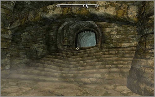 Pull the lever and note that therefore you have unlocked a passage in the north-west part of the room (screen above) - Reaching the portal | The World-Eaters Eyrie - The World-Eaters Eyrie - The Elder Scrolls V: Skyrim Game Guide