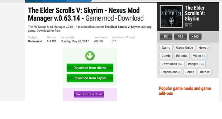 the elder scrolls v skyrim nexus mod manager - My NMM