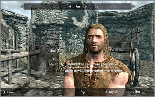 Soon after reaching the destination and getting off the wagon, you will have to tell your identity to Hadvar, therefore creating your character - Prologue | Prologue - Prologue - The Elder Scrolls V: Skyrim Game Guide