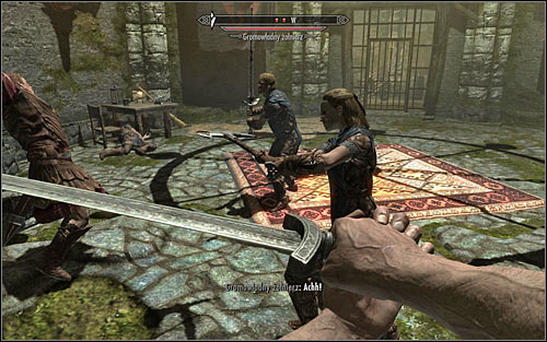 Follow the south corridor and afterwards turn west - Getting through the Keep with Hadvar | Unbound - Unbound - The Elder Scrolls V: Skyrim Game Guide