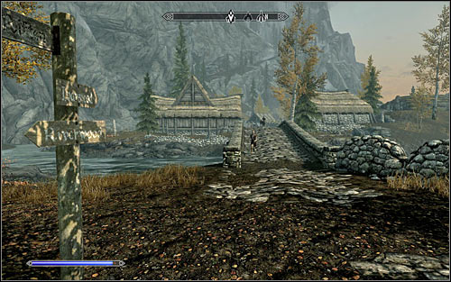 At first you will need to head east, but dont hope that the path will be straight - Heading to the Greybeards | The Way of the Voice - The Way of the Voice - The Elder Scrolls V: Skyrim Game Guide