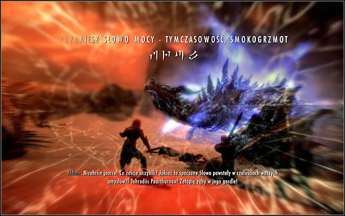 A longer cinematic will start, during which you will only be able to look around - Reading the Elder Scroll | Alduins Bane - Alduins Bane - The Elder Scrolls V: Skyrim Game Guide