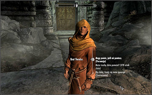 Approach Verulus and speak to him to learn that the Hall of the Dead is temporarily off-limits - The Taste of Death - p. 1 - Daedric quests - The Elder Scrolls V: Skyrim Game Guide