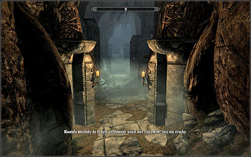 Regardless of the chosen tactic (getting the key from Verulus, stealing the key, using lockpicks to open the passage), you will have to use one of the doors leading to the Hall of the Dead (screen above) - The Taste of Death - p. 1 - Daedric quests - The Elder Scrolls V: Skyrim Game Guide