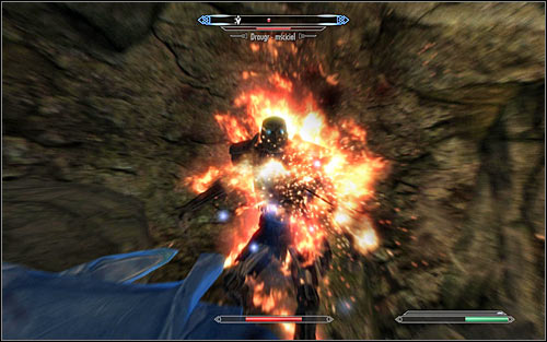 Further into the battle, Id recommend attacking mostly the Draugr Scourge, who will most probably play the role of an archer (screen above) - The Taste of Death - p. 1 - Daedric quests - The Elder Scrolls V: Skyrim Game Guide