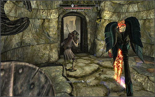 Open the door and try to stay in the area of the narrow corridor, waiting for the Draugr Scourges to come to you (screen above) - The Taste of Death - p. 2 - Daedric quests - The Elder Scrolls V: Skyrim Game Guide
