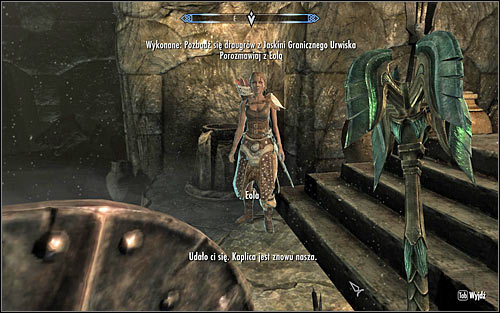 If Eola has been accompanying you in your journey through the caves (screen above), the conversation will be initiated automatically - The Taste of Death - p. 2 - Daedric quests - The Elder Scrolls V: Skyrim Game Guide