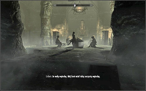 After reaching the destination, enter the temple and head to the room in which you fought the Overlord, where the feast is now being prepared (screen above) - The Taste of Death - p. 2 - Daedric quests - The Elder Scrolls V: Skyrim Game Guide