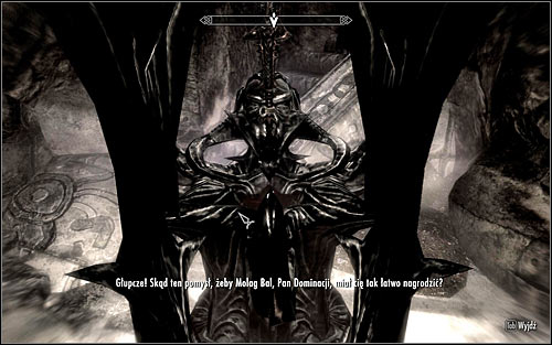You will now speak with Molag Balem, the Daedric Lord of Corruption (screen above) - The House of Horrors - Daedric quests - The Elder Scrolls V: Skyrim Game Guide