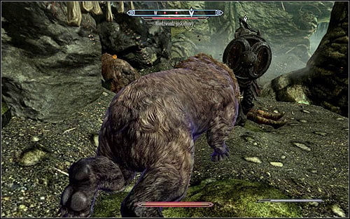 Continue onwards and soon afterwards you will come across a group of Cave Bears which you will have to take care of (screen above) - The Cursed Tribe - p. 2 - Daedric quests - The Elder Scrolls V: Skyrim Game Guide