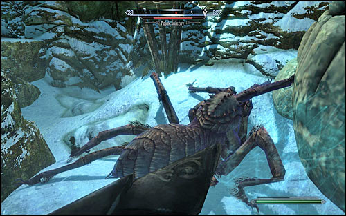 Follow the linear corridors, being ready to fight with Frost Spider (screen above) - A Daedras Best Friend - p. 1 - Daedric quests - The Elder Scrolls V: Skyrim Game Guide