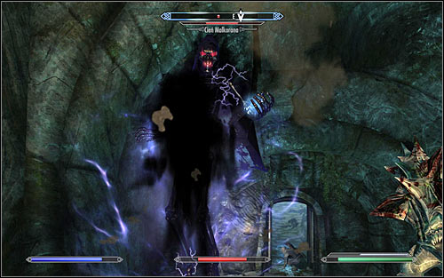 Thats not the end of the battle, as the murdered Necromancer will change into Malkorans Shade (screen above) - The Break of Dawn - p. 2 - Daedric quests - The Elder Scrolls V: Skyrim Game Guide