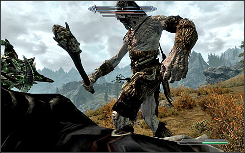 As you reach your destination, it will turn out that Gleda the Goat is being watched by Grok the Giant - A Night to Remember - p. 1 - Daedric quests - The Elder Scrolls V: Skyrim Game Guide