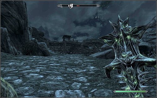 There are some enemies inside the fort and if the vision of fighting them doesnt scare you, use the main entrance by reaching the fort from the south-west (screen above) - A Night to Remember - p. 2 - Daedric quests - The Elder Scrolls V: Skyrim Game Guide