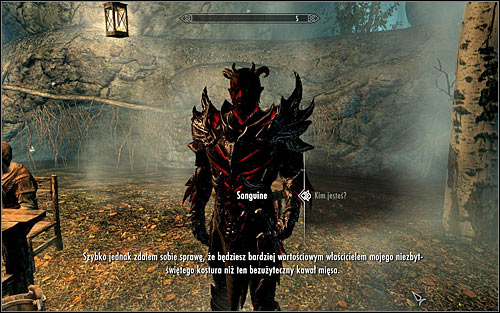 Approach Sam and speak to him to learn that hes really Sanguine, the Daedric Prince of debauchery - A Night to Remember - p. 2 - Daedric quests - The Elder Scrolls V: Skyrim Game Guide