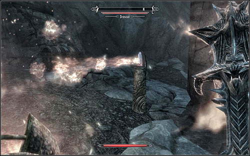 Go up the stairs and begin the fight with Drascua, a Hagraven - Pieces of the Past - p. 2 - Daedric quests - The Elder Scrolls V: Skyrim Game Guide